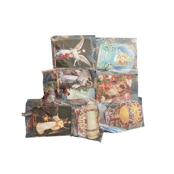 Victorian Die-Cut Ephemera Magnet Calling Card Gallery Graphics LOT of 7 - Picture 2 of 11